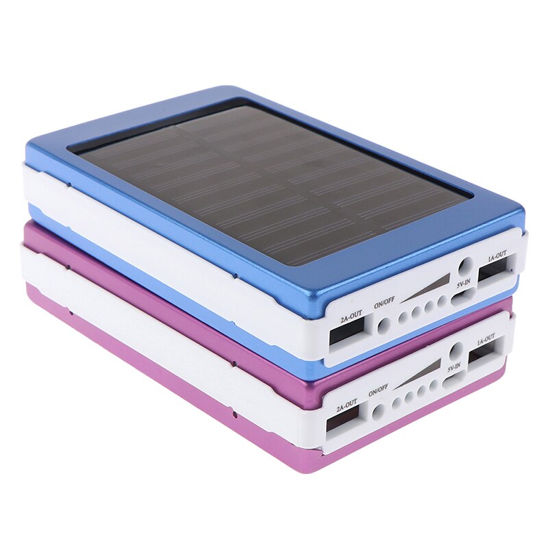 Dual Usb Led Licht 5-Cell 18650 Battery Charger Box Solar Power Bank Diy Case Kit