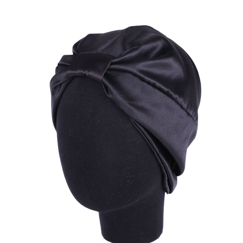 Hijab en satin pour femmes, turban, double couche, élastique, couvre-chef pour la tête pour dames, tendance, collection: 1