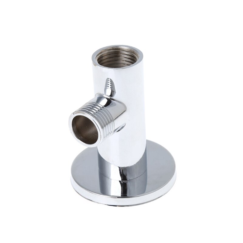Chrome Wall Mounted Shower Arm Bathroom Shower Head Bracket Bar Shower Head Fixed Pipe Shower Head Holder