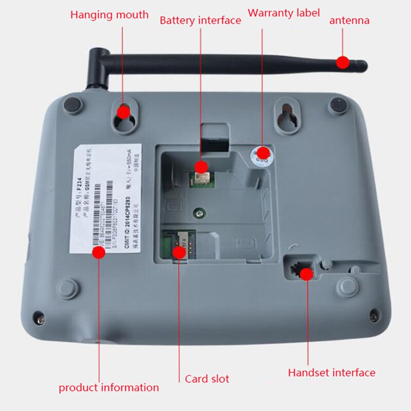 GSM 850/900/1800/1900 MHz Vaste Draadloze Telefoon Met FM Ondersteuning Speed Dial Draadloze Telefoon Draadloze telefoon Voor Thuis