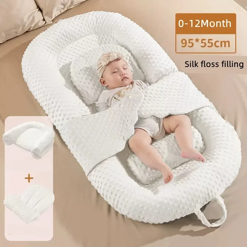 Cuscini per bambini 0-12 mesi Culla per neonato Cuscini per pendenza portatili Cuscino per dormire per neonato Letto per alimentazione del latte antisputo
