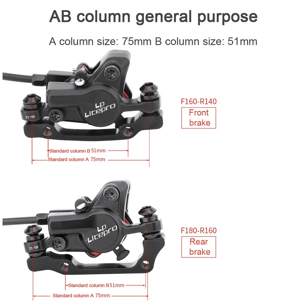 A Pair Bicycle Brake Hydraulic Oil Brake Bicycle Oil Brake Mountain Bike Brake Front Rear Bike Oil Brake Kit Bike Parts