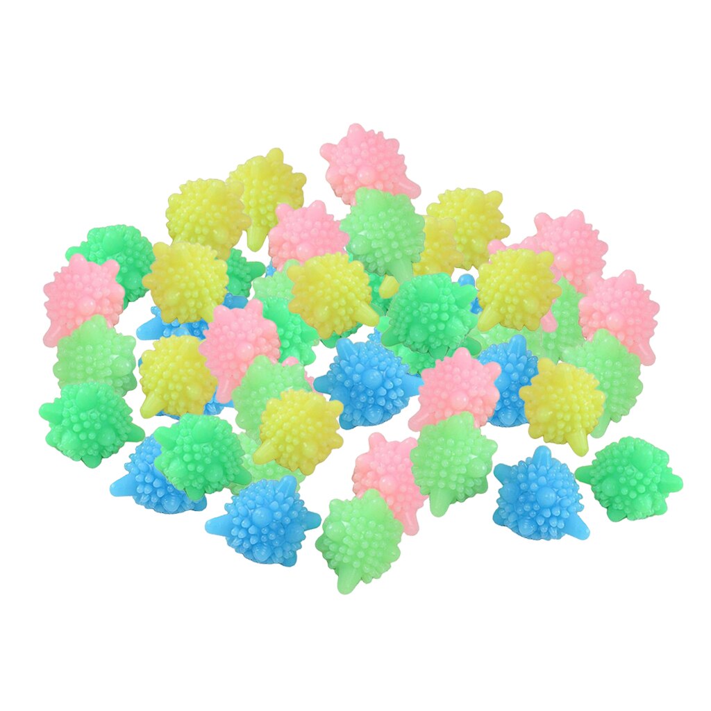 10pcs Solid Colorful PVC Washer Balls Reusable Laundry Ball Dryer Balls, Lint Catcher for Washing Machine, Tangle Free