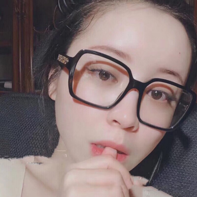 Black Ladies Computer Square Glasses Frame Luxury Men Optics Eyewear Frame Brand Office Eye Spectacles