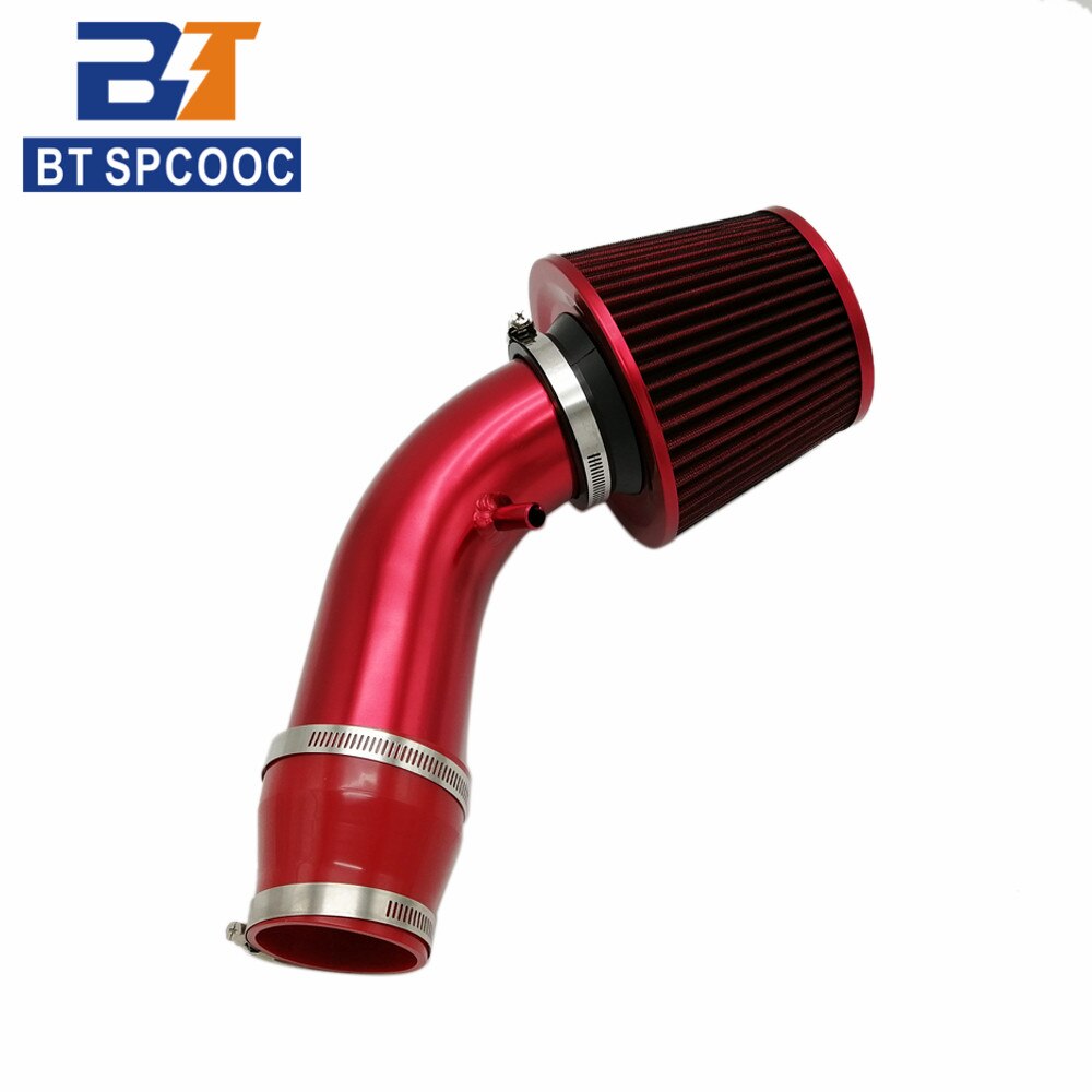 Aluminum Alloy Air Intake Pipe Car Cold Air Intake Filter Kit 76mm 3inch Blue Red Universal