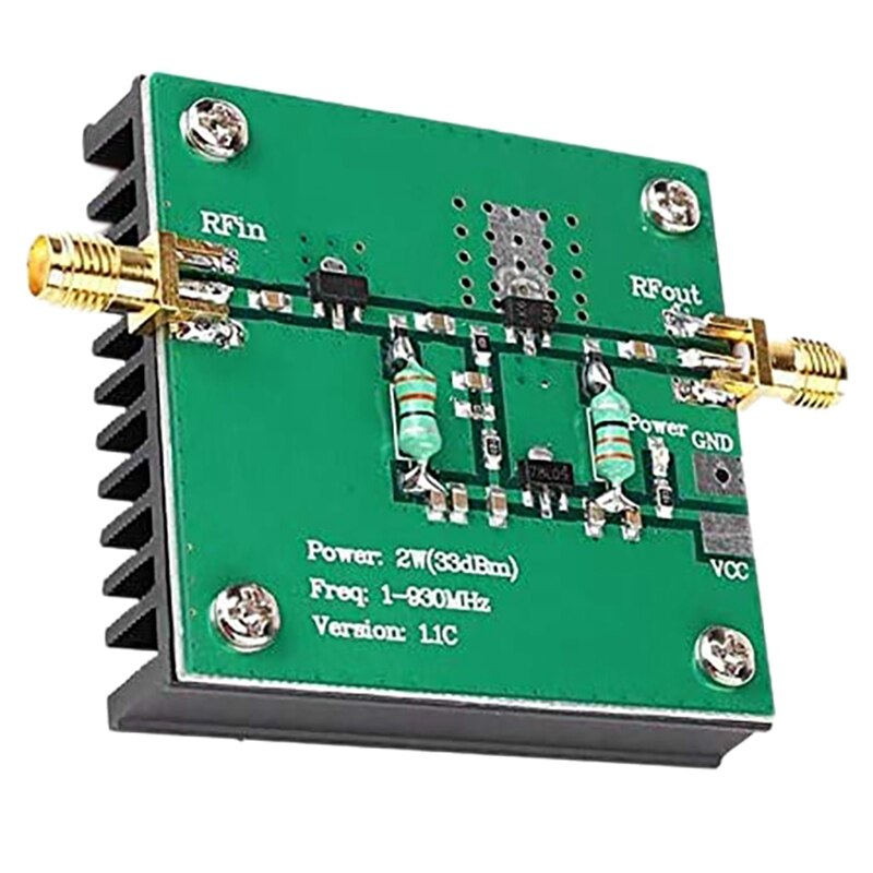 1-930MHz 2W RF Amplifier RF Broadband Power Amplifier Module for Radio Transmission FM HF VHF: Default Title