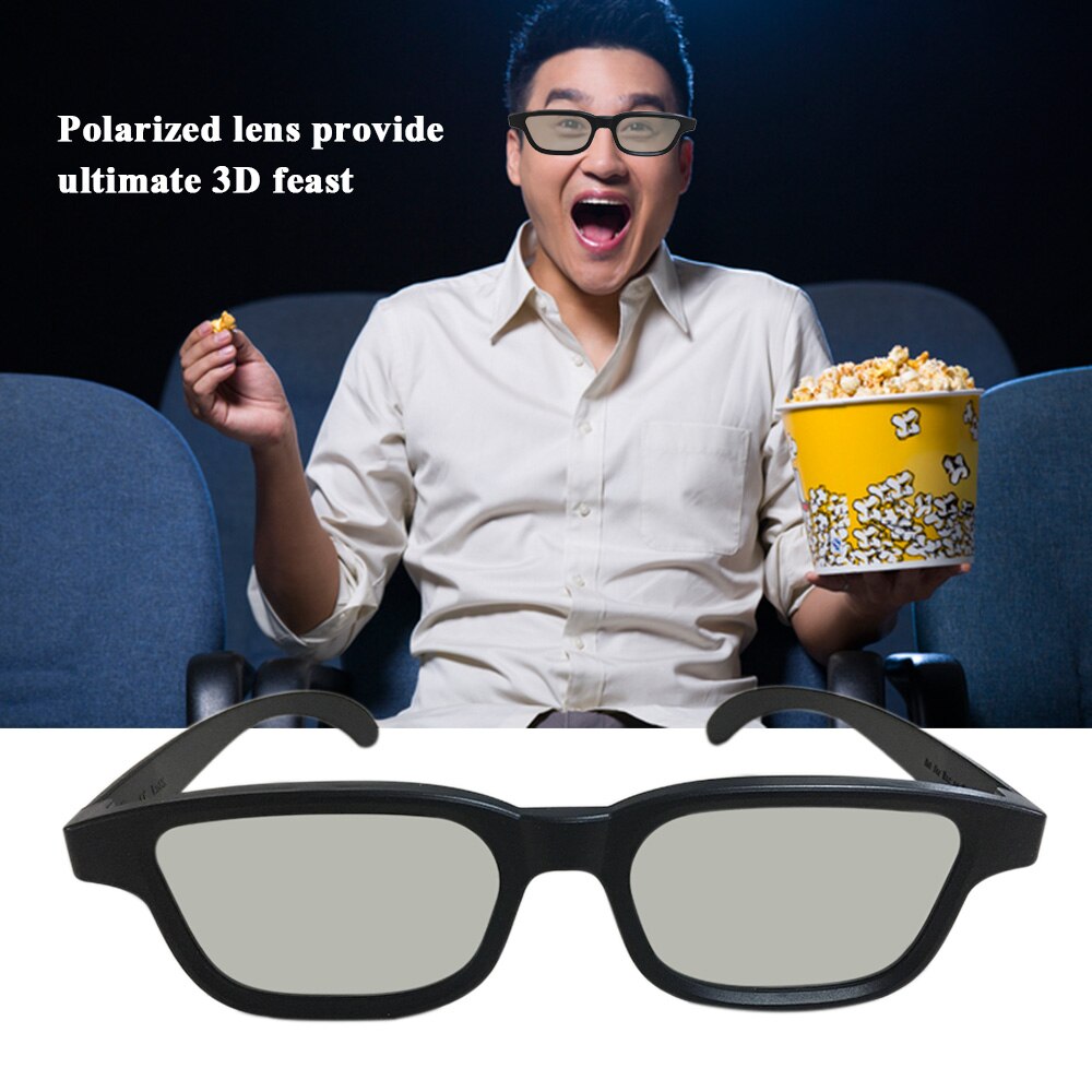 G90 Portable 3D Glasses Polarized Lenses for Cinema Lightweight Passive for Watching Movies