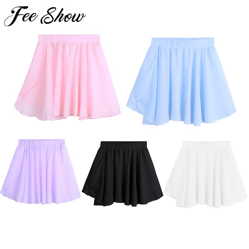 Kleinkind Mädchen Ballett/Tanz Ballettröckchen Felsen Art Grundlegende Klassische Chiffon Mini ziehen-Auf wickeln Felsen Kostüm für Leistung tanzen Tragen