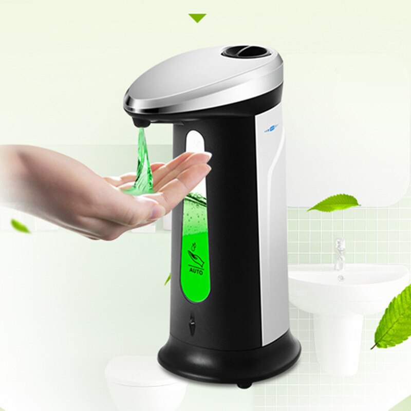 Liquid Soap Dispenser 400Ml Automatic Intelligent Sensor Induction Touchless ABS Hand Washing Dispensers for Kitchen Bathroom