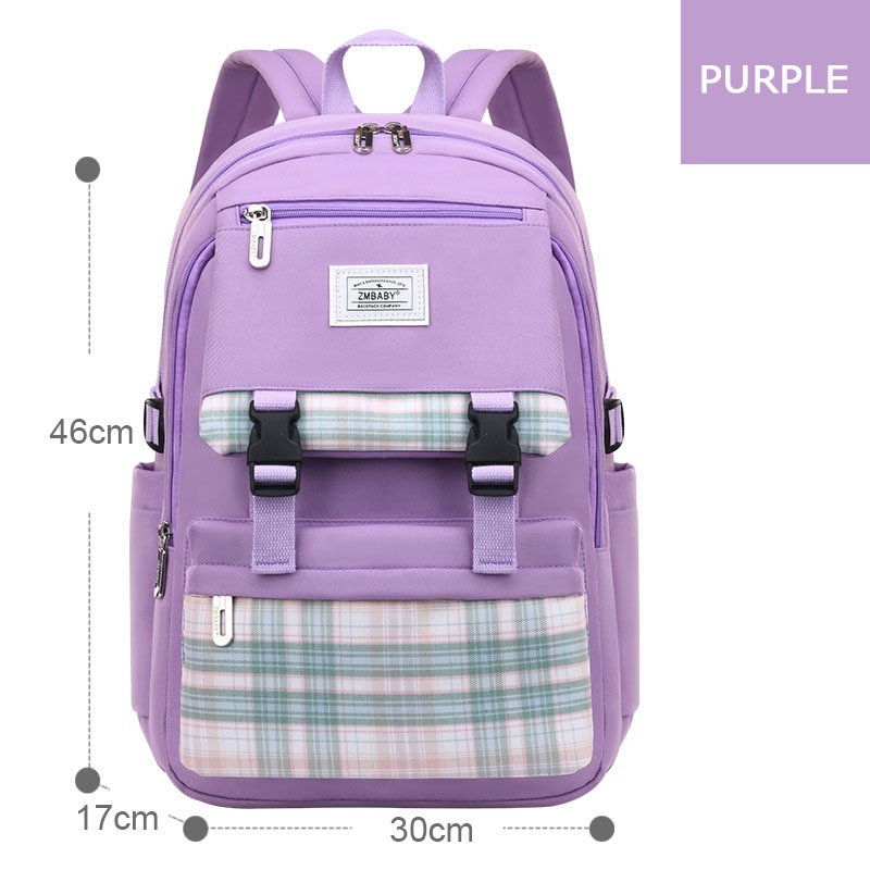 Leuke Meisjes Schooltassen Kinderen Basisschool Rugzakken Prinses Book Bag Satchel Licht Schooltassen Mochilas Escolares Infantil: Paars