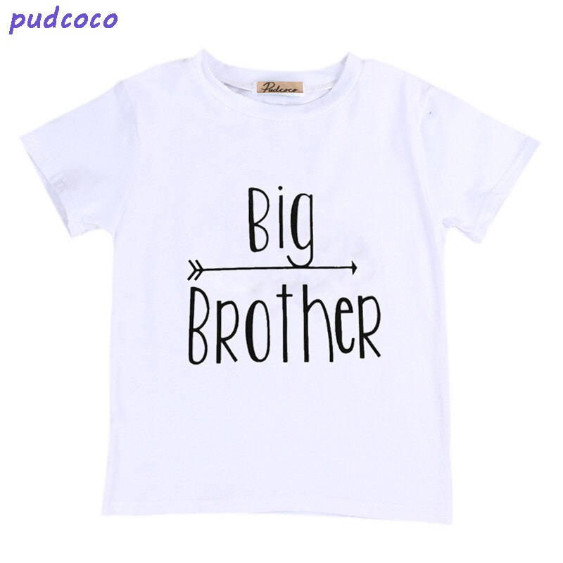 Brotherhood Clothes Lovely Summer Little Brother Baby Boys Romper Bodysuit Big Boy T-shirt Tops Cute Brothers Clothing Outfits
