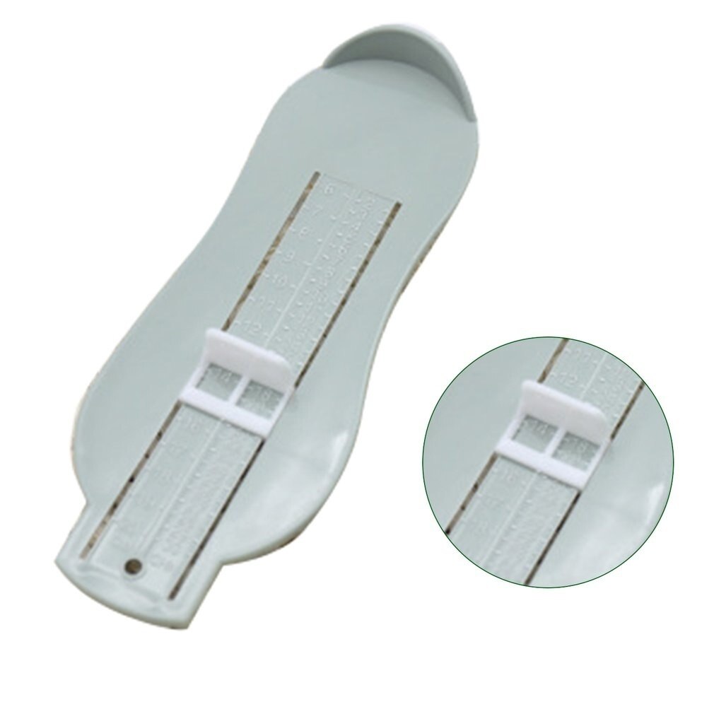 Plastic kindervoetmeter 3 kleuren meet babynagelverzorging babyvoetliniaal kindervoetlengtecalculator babynagelverzorging
