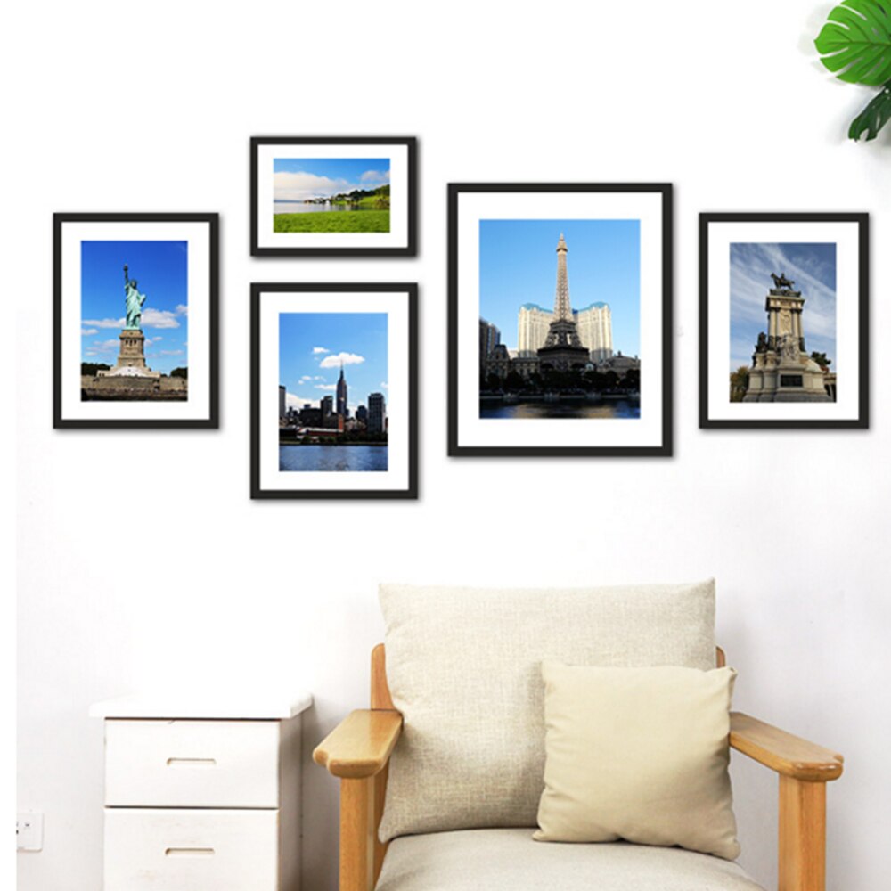 6 inch  a4 maten scandinavische eenvoudige houten fotolijst canvas olieverf schilderij wanddecoratie rechthoekig frame voor thuisdecoratie