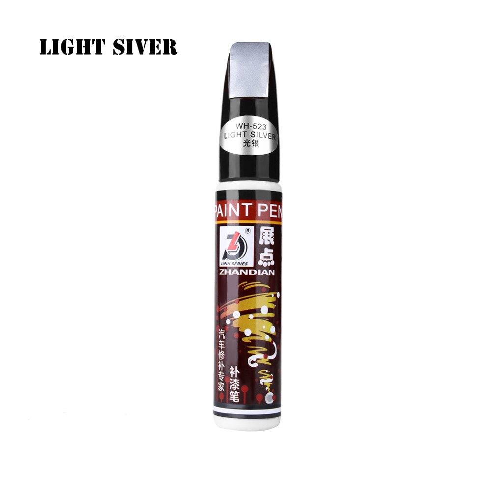 1PC samochodów Touch Up Pen naprawa zarysowań samochodowych Nick pisak do usuwania samochodów Auto Coat Scratch wyczyść naprawa marker z farbą Touch Up Remover: Light Siver