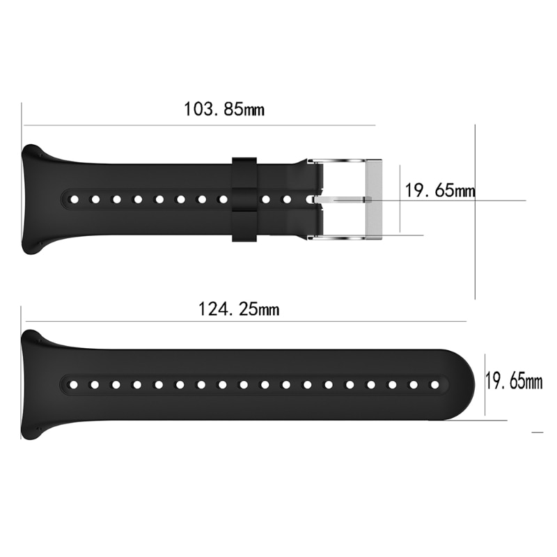 Replacement Silicone Watch Band Wrist Strap With Tools for Garmin Swim Watch