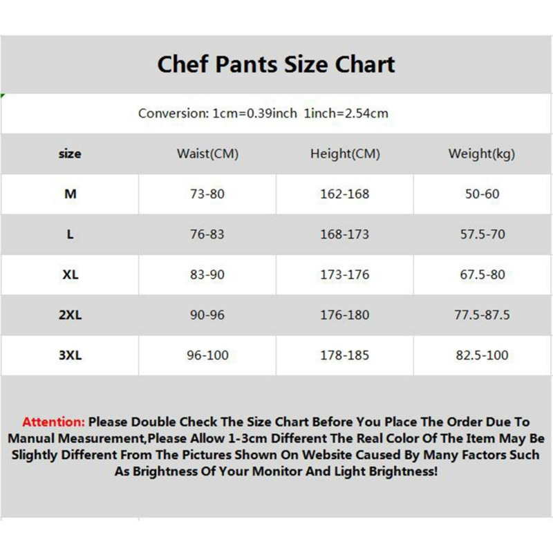 Elastic Waist Chef Pants Stretch Denim Fabric Cook Work Pants Bakery Barber Trousers Food Service Catering Hotel Kitchen Uniform