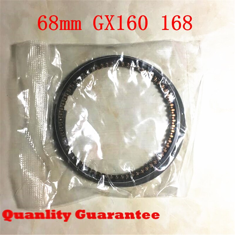 Standard 68mm GX160 168 gasoline generator piston ring set