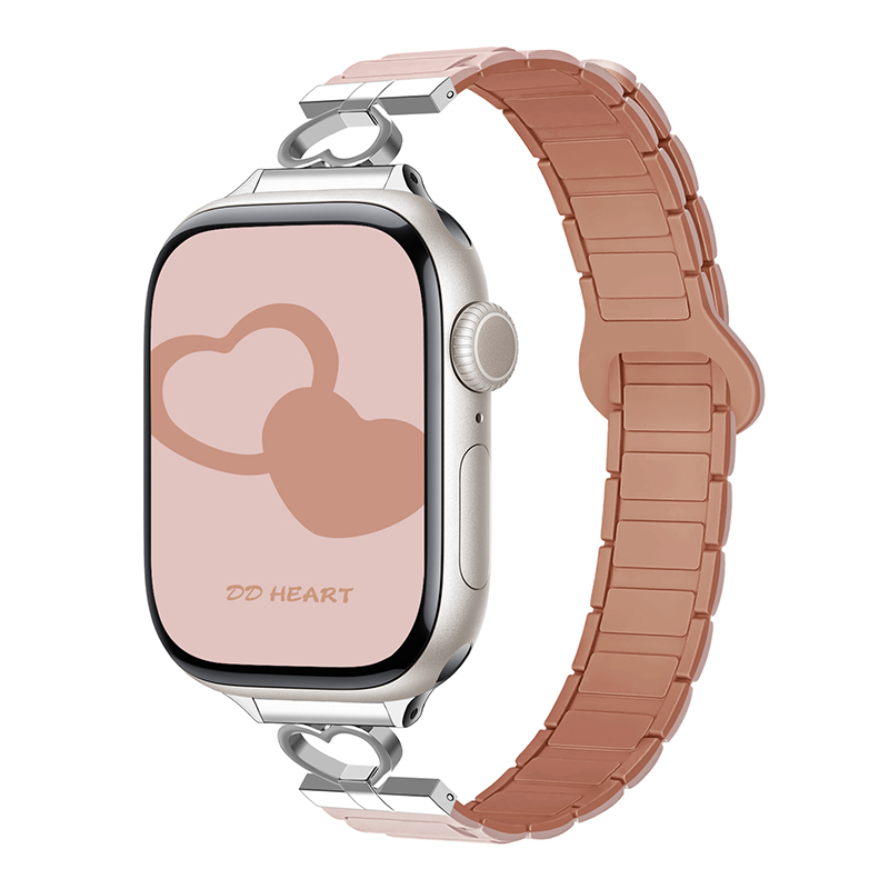 magnetische bandjes voor Apple Watch Band 45 mm 44 mm 40 mm 42 mm 46 mm 41 mm 49 mm 38 mm siliconen armband IWatch Series 10 SE 9 8 7 Ultra 2: Red black / 14mm