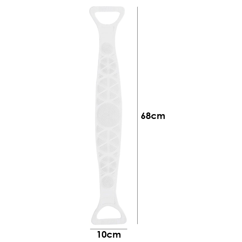 1pc Silicone bain épurateur serviettes frottant dos douche propre brosse salle de bain gommage Flexible épurateur peau nettoyage bain épurateur