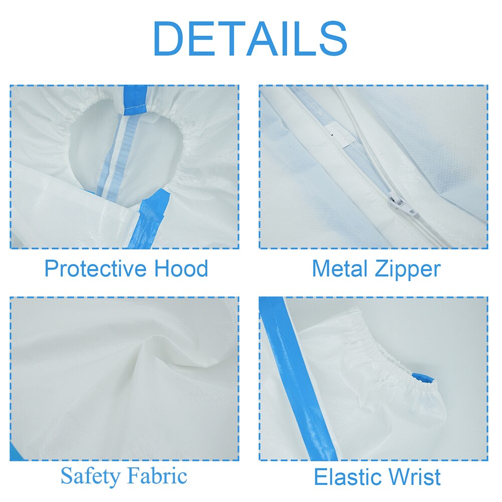 Protective Clothing Waterproof ppe suit Reusable Prevents dust Invasion Plastic Insulation Suit Washable and Reusable