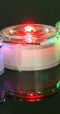 Waterdichte Led Zonne-energie Weg Stud Licht Reflecterende Grond Waarschuwing Lamp: red Flash