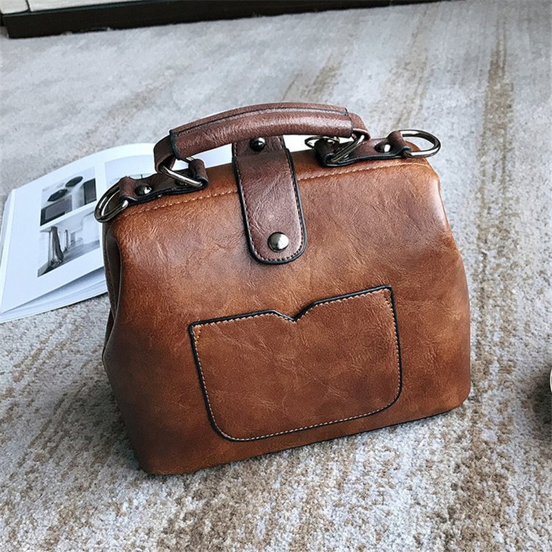 Croyance kvinnor handväska läder axelväska kvinnliga läkare crossbody handväska stjärna hänge nitar casual berömda märke kvinnor väskor