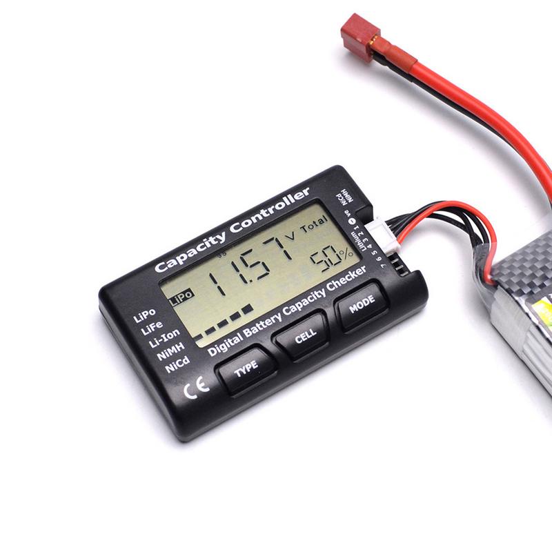 Lcd digital batteri tester tester batterikapacitet spænding tester checker til lipo lif li-ion batteri strømforsyning måler