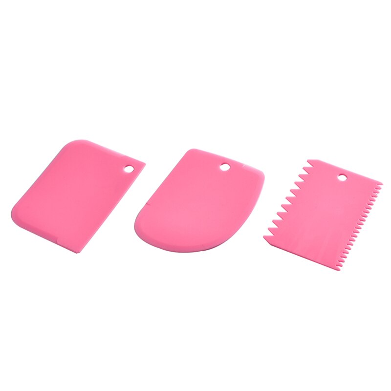 3pcs/set Dough Cake Cutter Slicer Spatula for Cake Cream Scraper Cake Blade Spatula For Cake Patisserie Cake Tool: PK