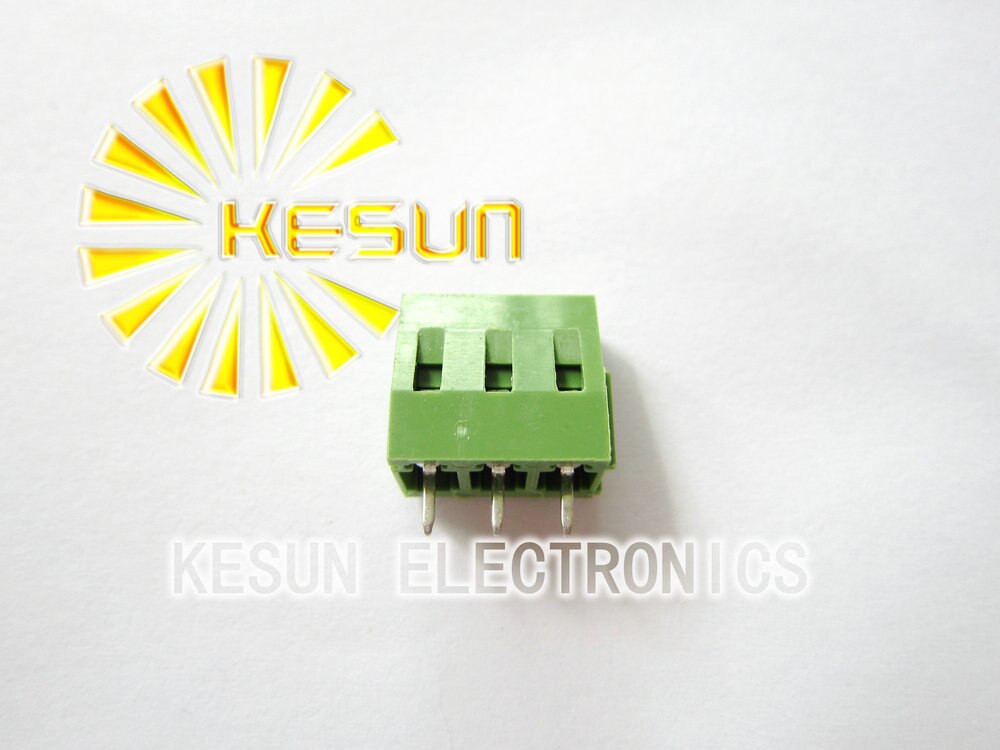 100 STKS KF128-5.08-3P KF128 3Pin 5.08mm Straight Pin PCB Schroefklemmenblok ROHS