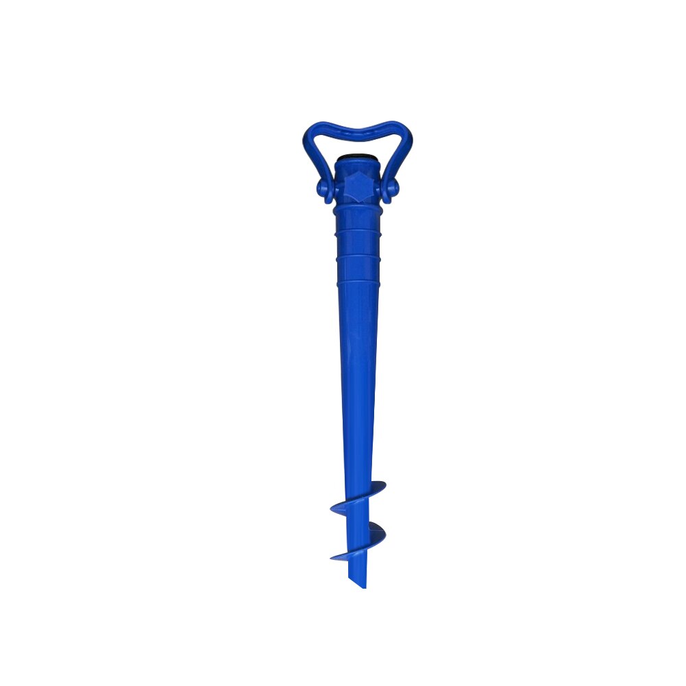 Equipo de lluvia para pesca en la playa, sombrilla para jardín, Patio, perno de pie, inserción, anclaje al suelo, punta, sombrilla, soporte ajustable elástico: Azul