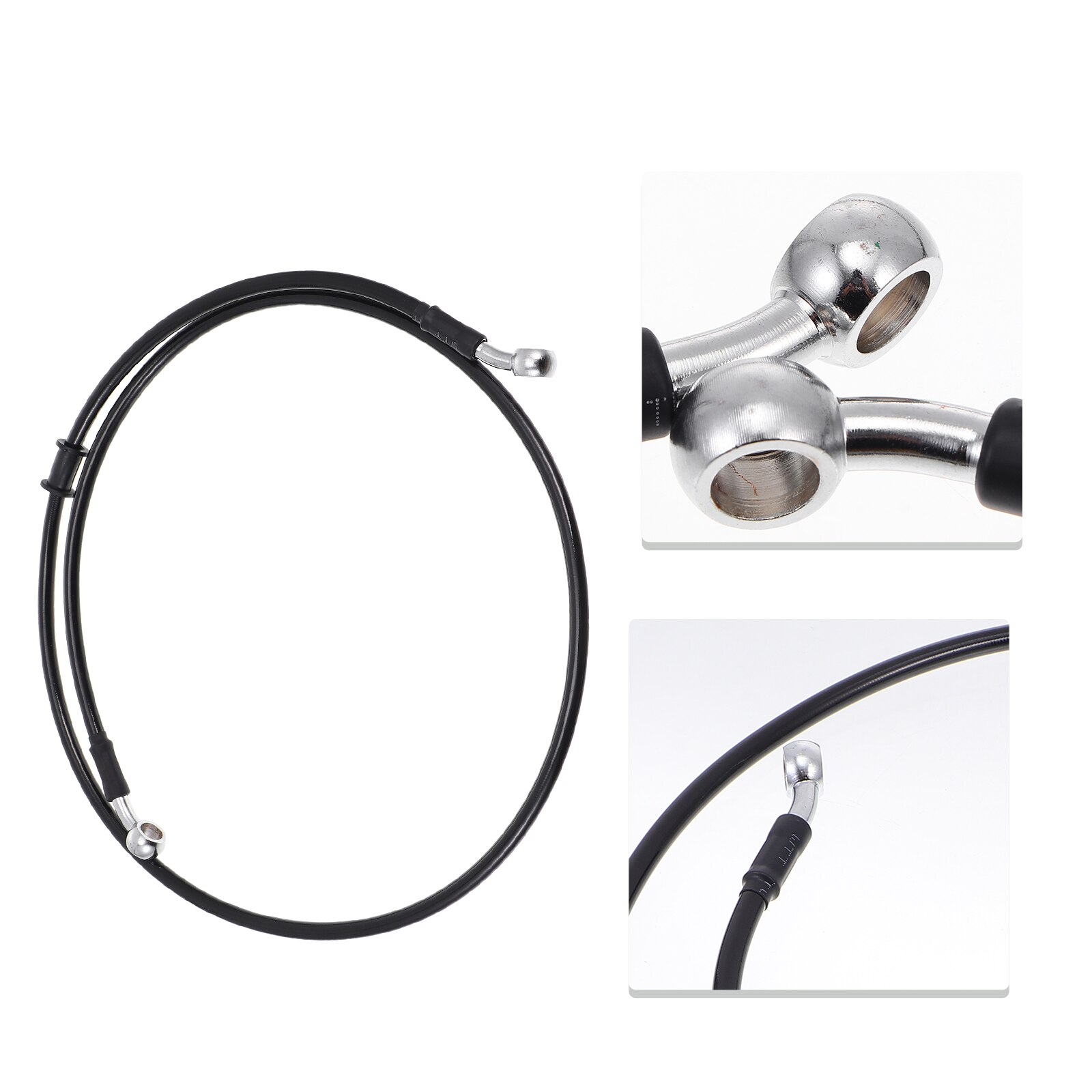 1pc Simple Motorcycle Brake Hose Pretty Bike Durable Wire Practical Brake Hose: Black 120cm120X0.7cm