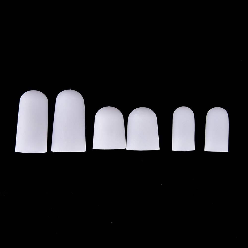 Tubes de Gel de Silicone, Bandage de protection des doigts et des orteils, soulagement de la douleur des pieds, protège-semelles de soins, 2 pièces, 3 tailles