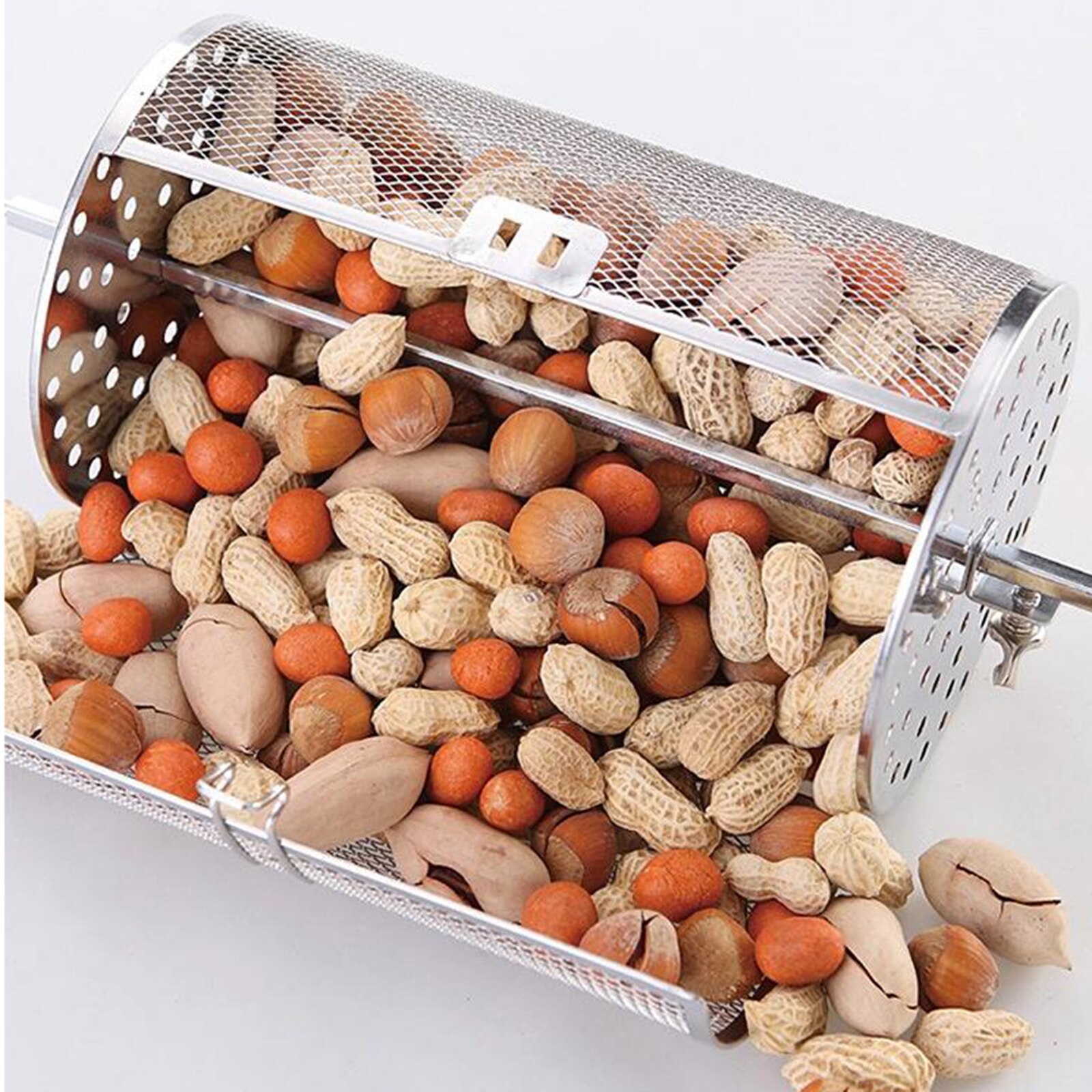 3-Pack Kitchen Rotisserie Grill Roaster Drum Baking Rotary for Peanut BBQ