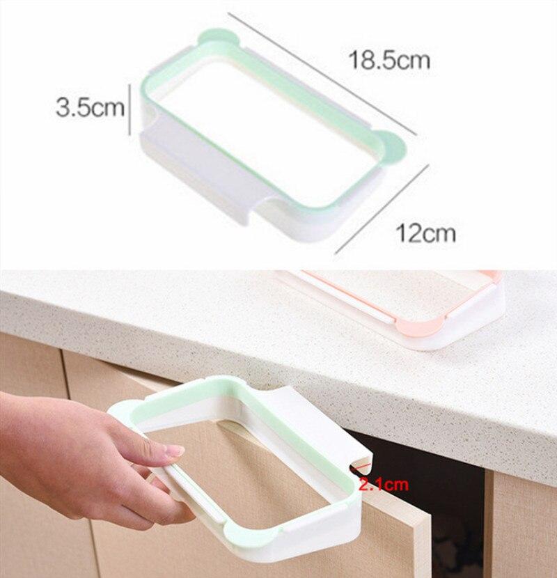 Armadio porta posteriore appeso cestino stoccaggio cucina immondizia sacchetto della spazzatura può titolare appeso armadio da cucina cestino Orgnizer