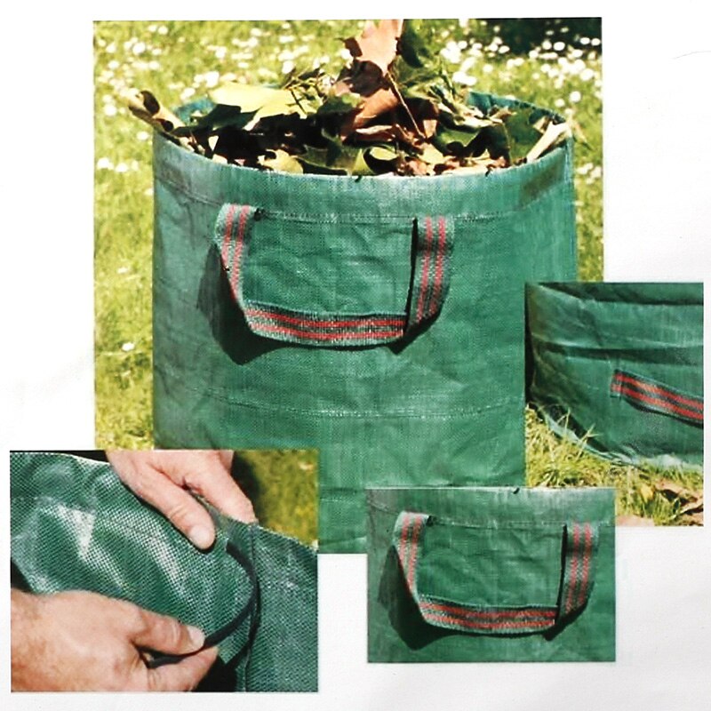 Grand sac poubelle de jardin, grande poubelle d&#39;extérieur pour cheminée de Camping, sac de stockage robuste