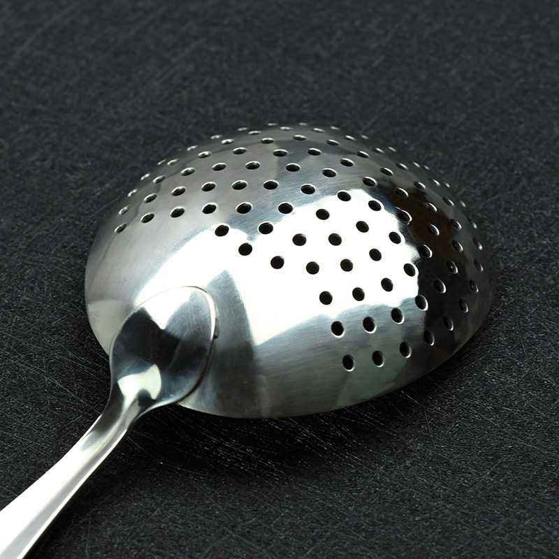 1Pc Bar Cocktail Strainer Stainless Steel Julep Strainer Bartender Ice Drink Strainer Colander Spoon Shape Filter Sifter Barware