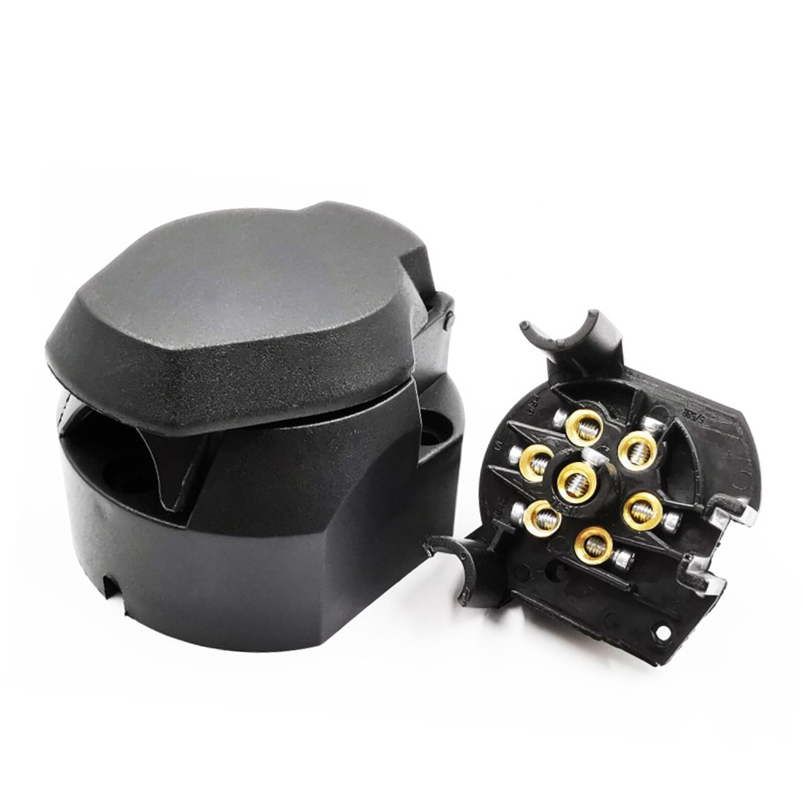 Socket Adapter Set Verfijnde Efficiënte Auto Outlet Kit Europese Stijl Trailer Auto Plug Socket Set Vaste Ijzeren Beugel