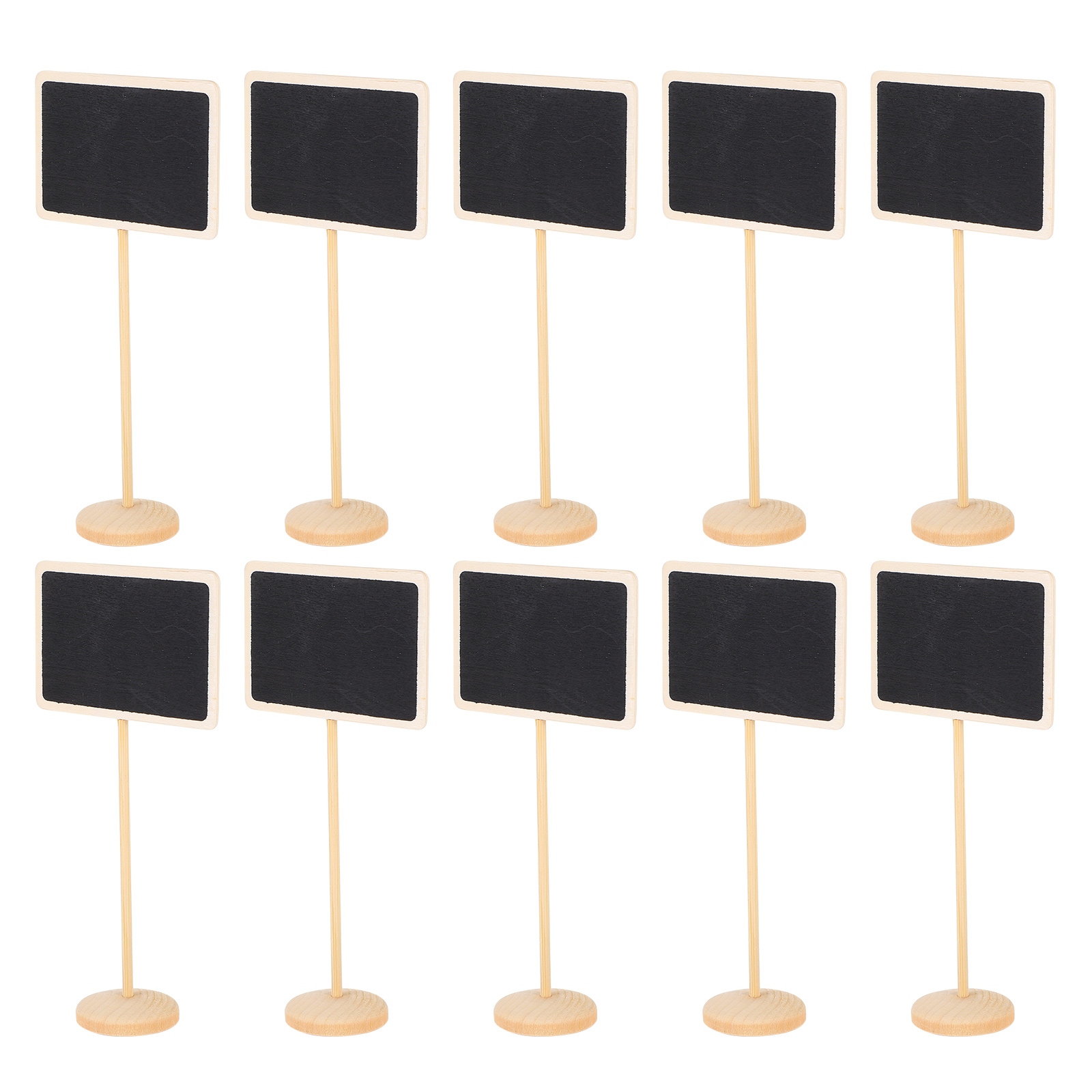 10 Pcs Mini Chalkboard Sign Mini Chalkboard Sign Small Blackboards Wooden Message Board Presentation Supplies Blackboard Display