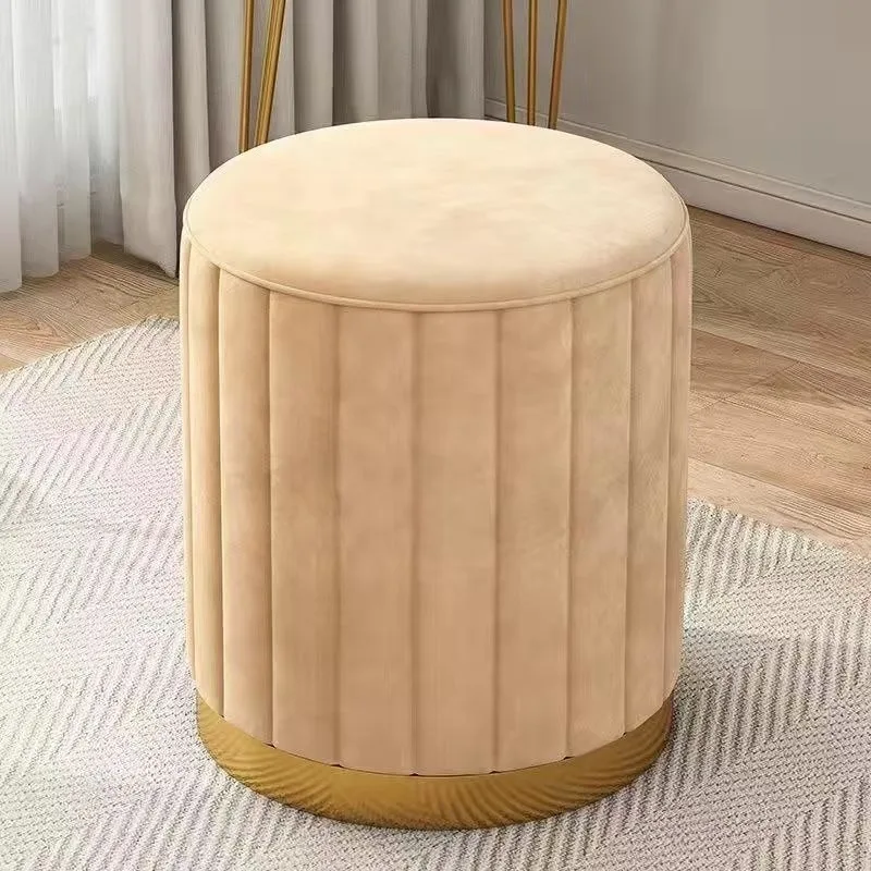 Light Luxury Round Makeup Stools Stools Chairs Bedrooms Sofas Side Stools Dressing Stool Vanity Chairs Storage Bench: Color