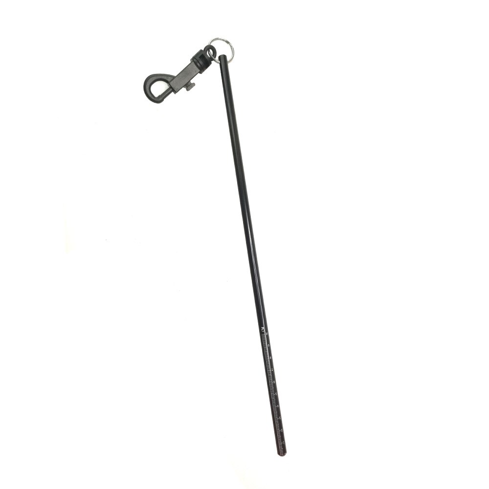 35cm aluminiums dykkertank banger reef stick hummer pointer med måle snap clip undervands dykning kildle stick lav støj