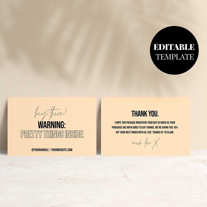 carddsgn Customer Thank You card Business Printable Thanks For Your Purchase Card Paper Card For Small Shop Packet 200Pcs