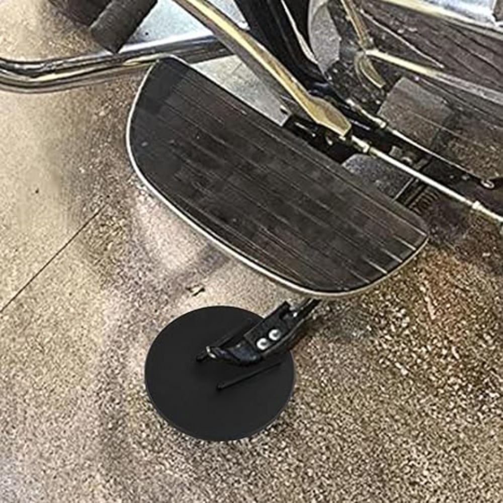Universele motorfiets zijstandaard pad, zijstandaard onderzetter, parkeerstandaard steunplaat helpt bij het parkeren, zijstandaard onderzetter