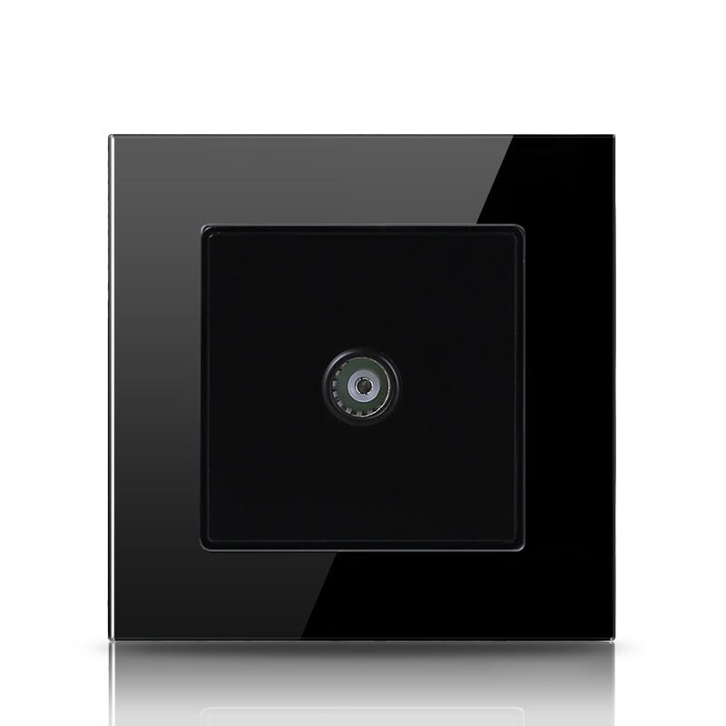 Atlectric  rj45 & tv-portar dubbla  rj45 datauttag tv-port vägguttag dator tv-kontakt paneluttag härdat glas: Tv-uttag