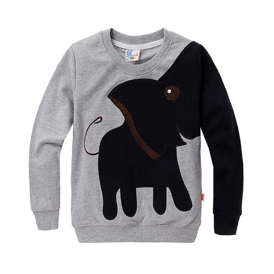 Kleine Jongens Olifant Trui Baby Boy Lente Herfst Mode Casual Kleding Kids Cartoon Patckwork Patroon Outfits Kinderen 2-8T: Elephant Sweater C / 2T