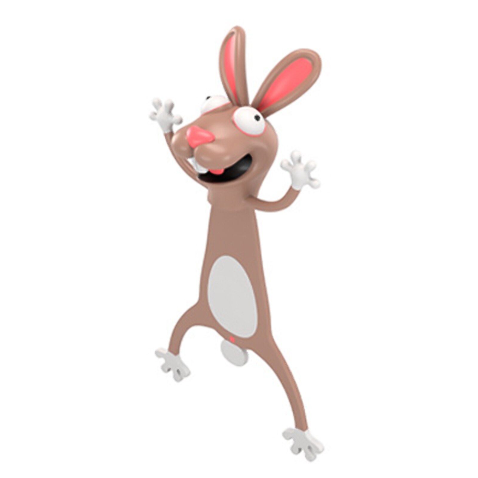 3D Stereo Cartoon Marker Animal Bookmarks Cute Cat PVC Material Funny Student School Stationery Children Bookmark: C