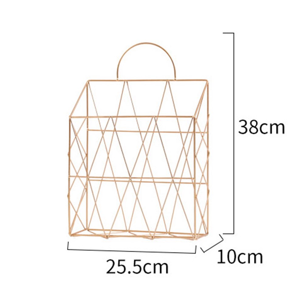 Estante de pared para almacenamiento de revistas, estantería hueca para libros, ahorro de espacio, de rejilla, soporte para periódico para sala de estudio