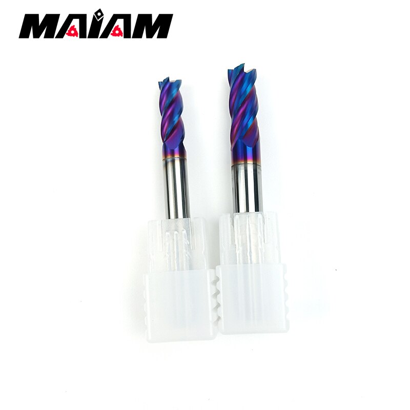 end mill hrc65 10mm 4 flute cnc end milling cutter tungsten carbide rod 4mm 6mm 8mm 12mm for er collet lathe tool holder machine