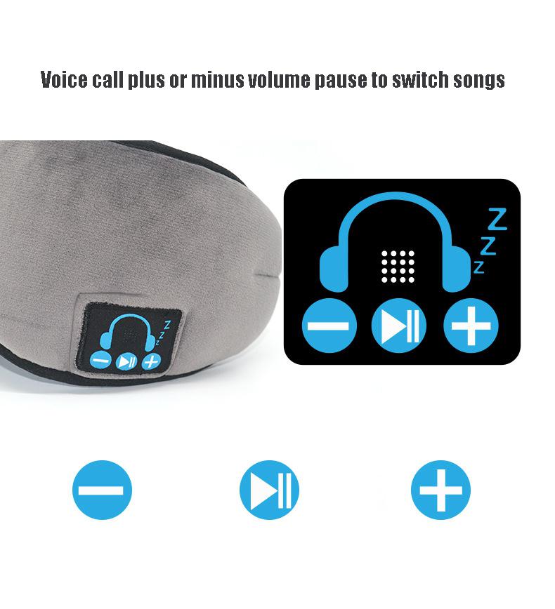 Sove hovedtelefon bluetooth søvnmaske trådløs søvnmaske øretelefon rejse øjenskygger med indbyggede højttalere mikrofon håndfri  d25