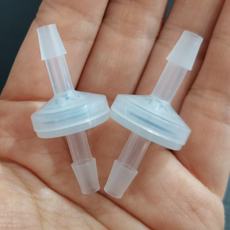 Válvula de retención de plástico PP de 1/8 "3/16" 1/4 "válvula sin retorno/válvula unidireccional para Gas, aire, líquido, agua, válvula de fluidos, baja presión de apertura