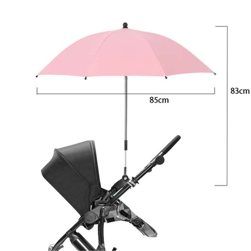 UV Schutz Baby Kinderwagen Regenschirm Mit Klemme Universal- Sunscree Regendicht Kinderwagen Abdeckung Regenschirm Baby Kinderwagen Zubehör: Gold